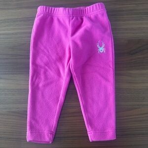 Pink spyder fleece pants